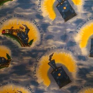 Fabric Little Engine That Could flannel 1 yd x 42”wd  cotton Springs Industries
